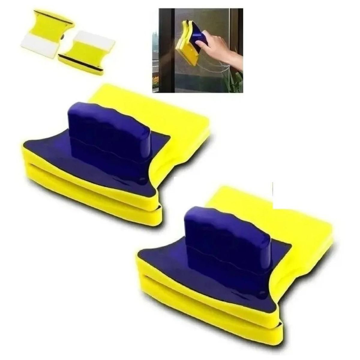 GENERICO - Limpiador Magnético de Vidrios para Limpieza Eficaz.