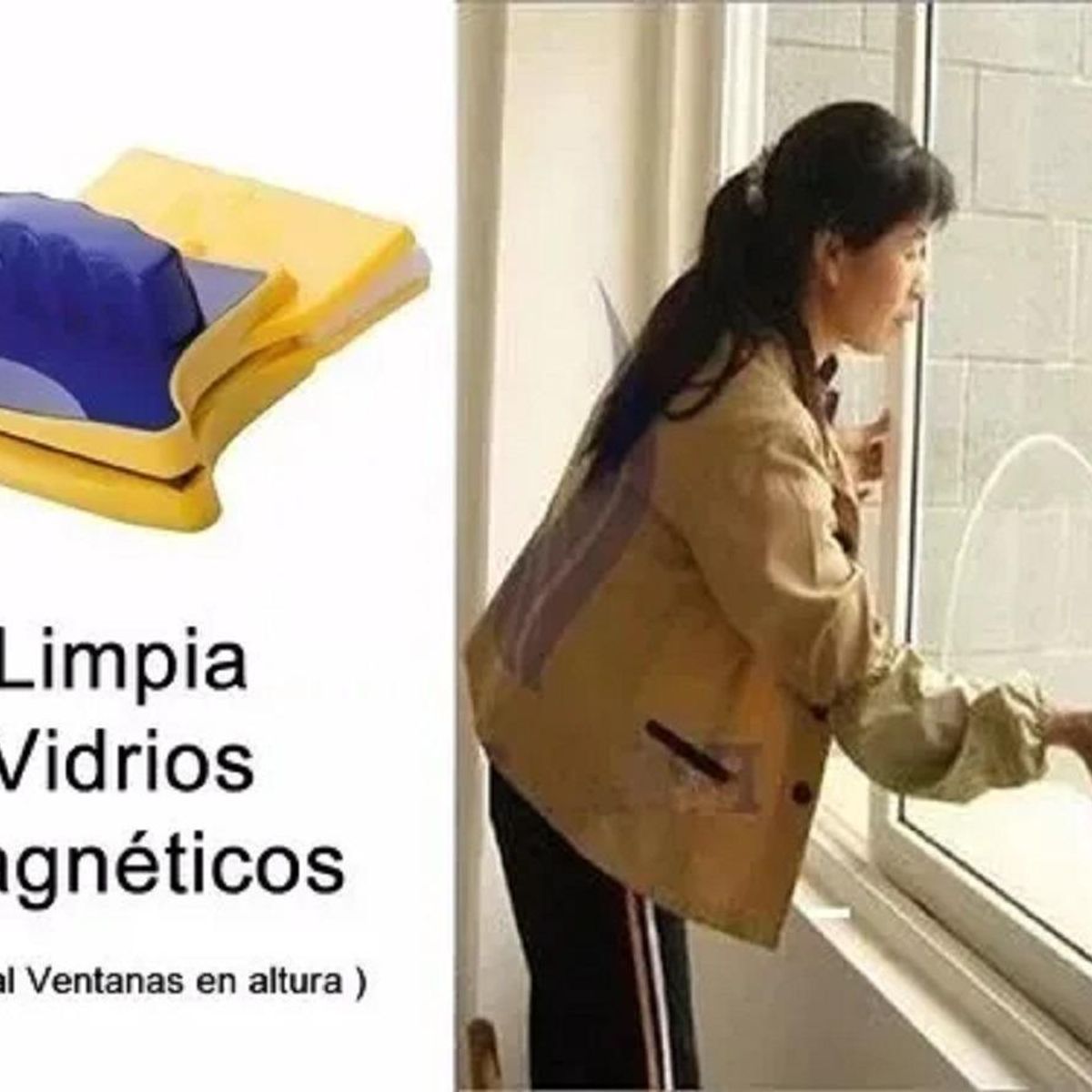 GENERICO - Limpiador Magnético de Vidrios para Limpieza Eficaz.