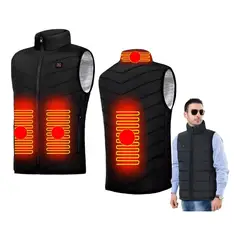 GENERICO - Chaleco Térmico Sin Manga Con Almohadillas de Calentamiento