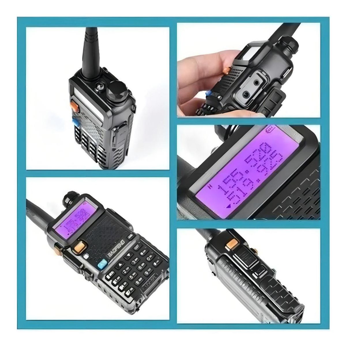 GENERICO - Walkie Talkie Dual Band Compacto para Comunicación