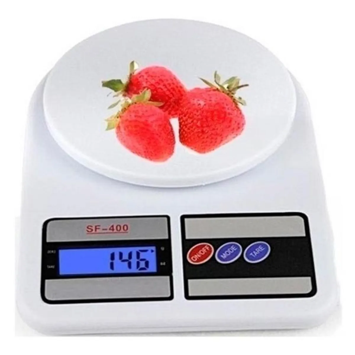 GENERICO - Báscula Digital de Cocina Blanca Precision de 1g a 10kg