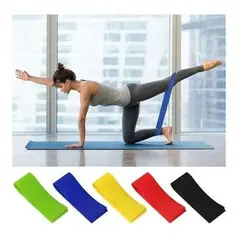 GENERICO - Set de 5 Bandas Elásticas de Resistencia para Ejercicio