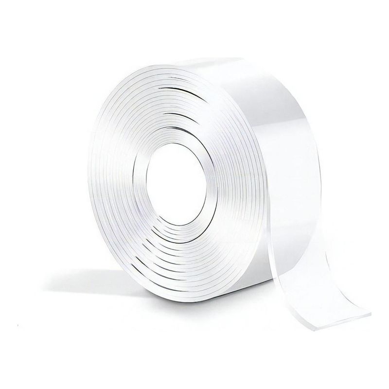 GENERICO - Cinta Doble Cara Transparente 5 Metros Ivy Grip Tape Blanca