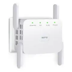 GENERICO - Repetidor WiFi 5G24G para Extensión de Señal 1200 m