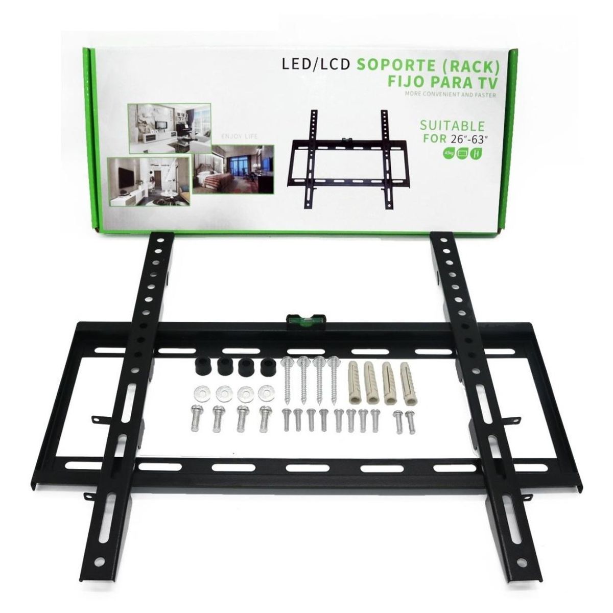 GENERICO - Soporte de Pared Zhongjia 470F para TVMonitor de 26" a 63" Negro.