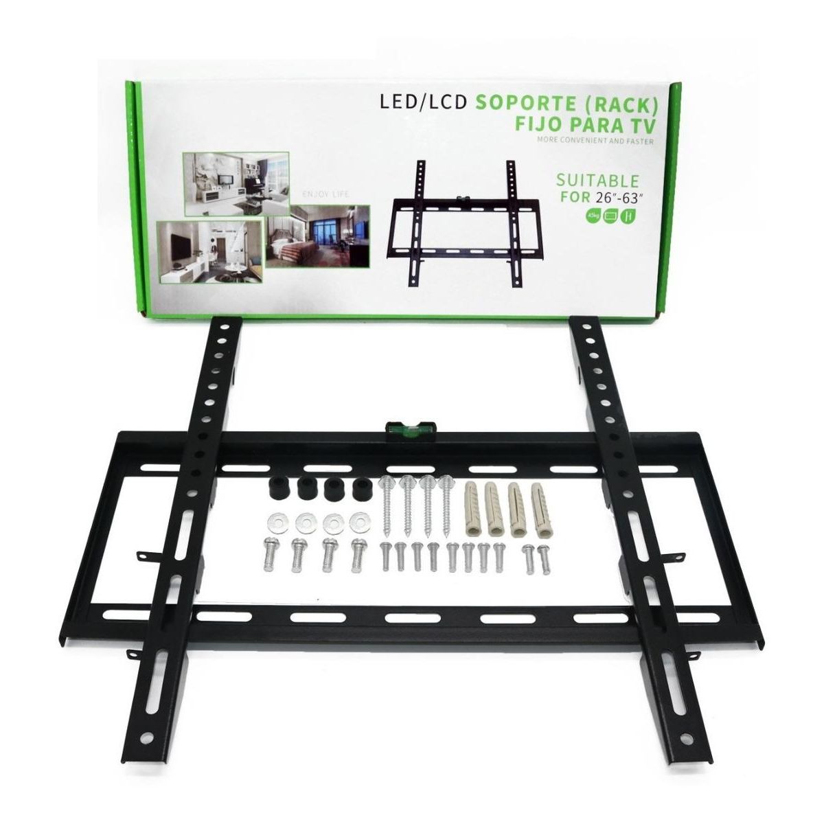 GENERICO - Soporte de Pared Zhongjia 470F para TVMonitor de 26" a 63" Negro.