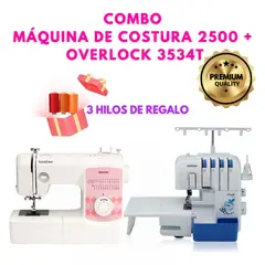 BROTHER - MÁQUINA DE COSER XB 2500 + OVERLOCK 3534DT.