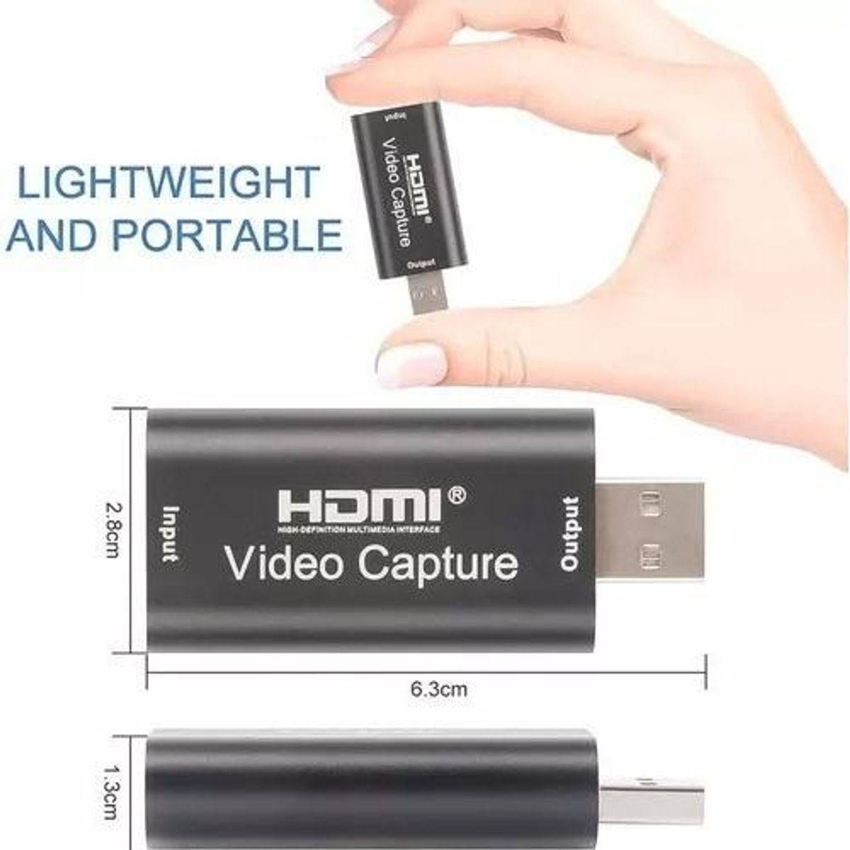 GENERICO - Capturadora de Video HDMI USB 1080p para Streaming y Grabación