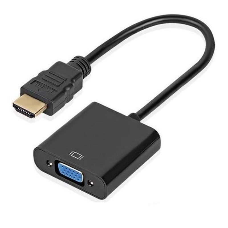 GENERICO - Adaptador HDMI Macho a VGA Hembra Unidireccional