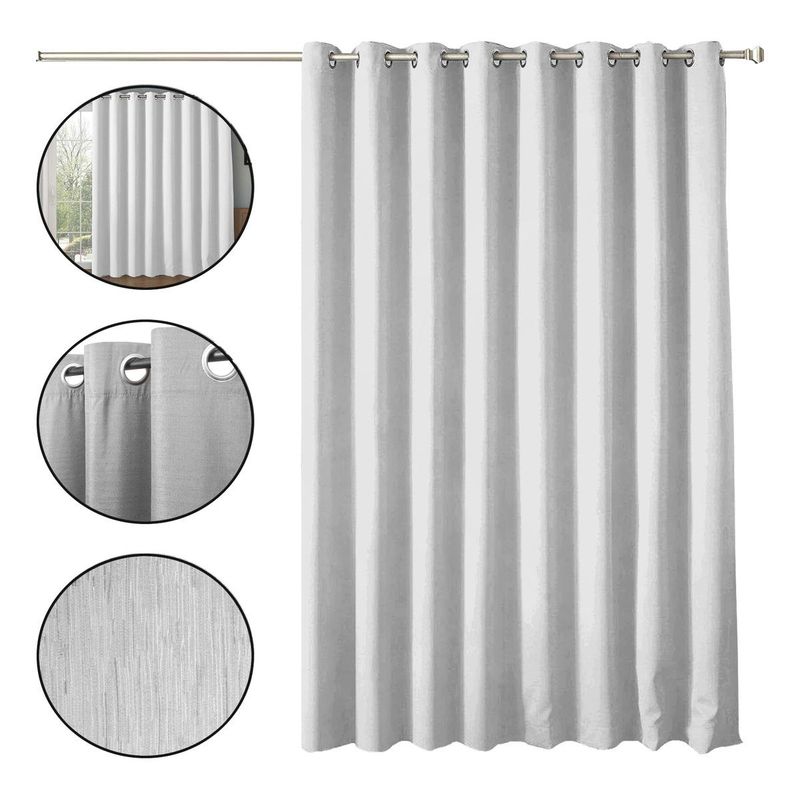 GENERICO - Cortina Blackout Texturizada 140x220 cm Bloquea Luz Total