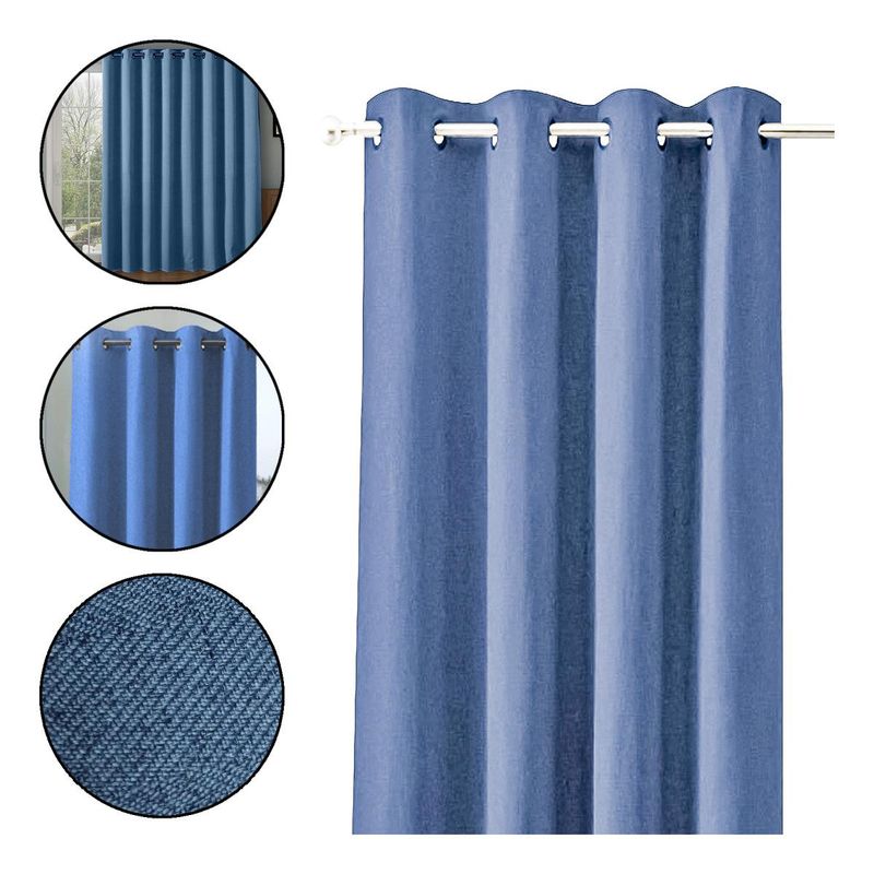 GENERICO - Cortina Blackout Aislante 140x220 cm Termica Beiti