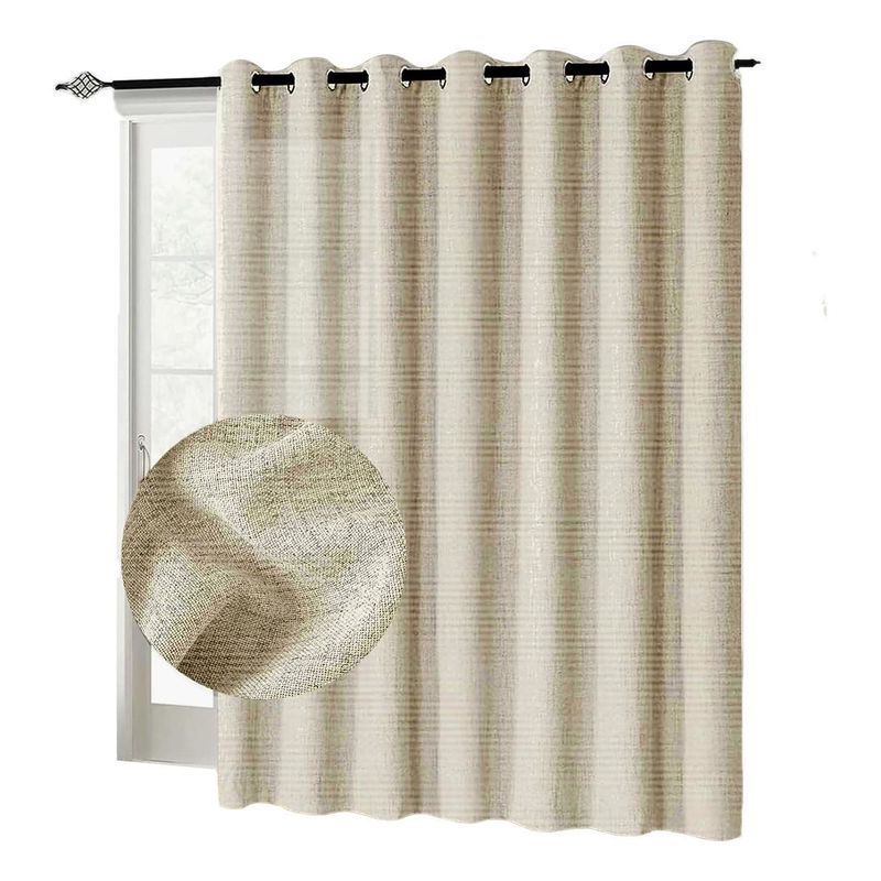 GENERICO - Cortina Blackout 140x220 cm de Poliéster Rayado