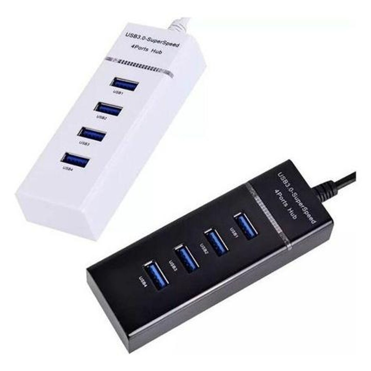 GENERICO - Hub USB 30 de 4 Puertos con Indicador LED Azul