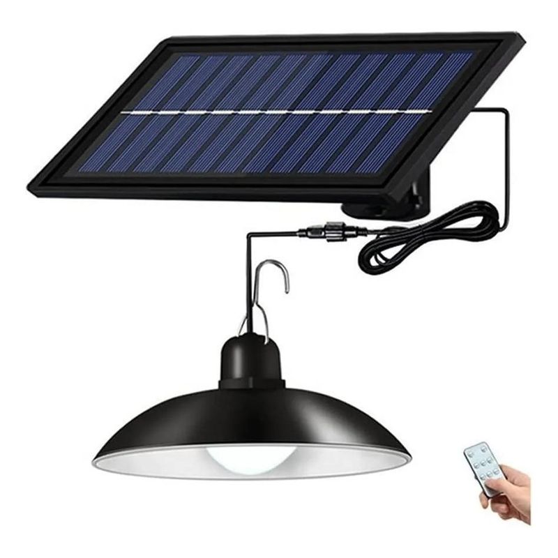 GENERICO - Lámpara Colgante Solar LED 120W con Control Remoto