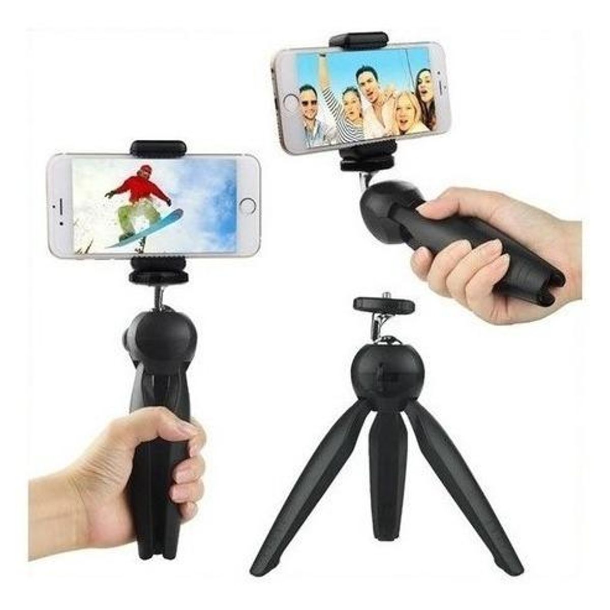 GENERICO - Mini Trípode Retráctil para Celular con Soporte Ajustable 360°