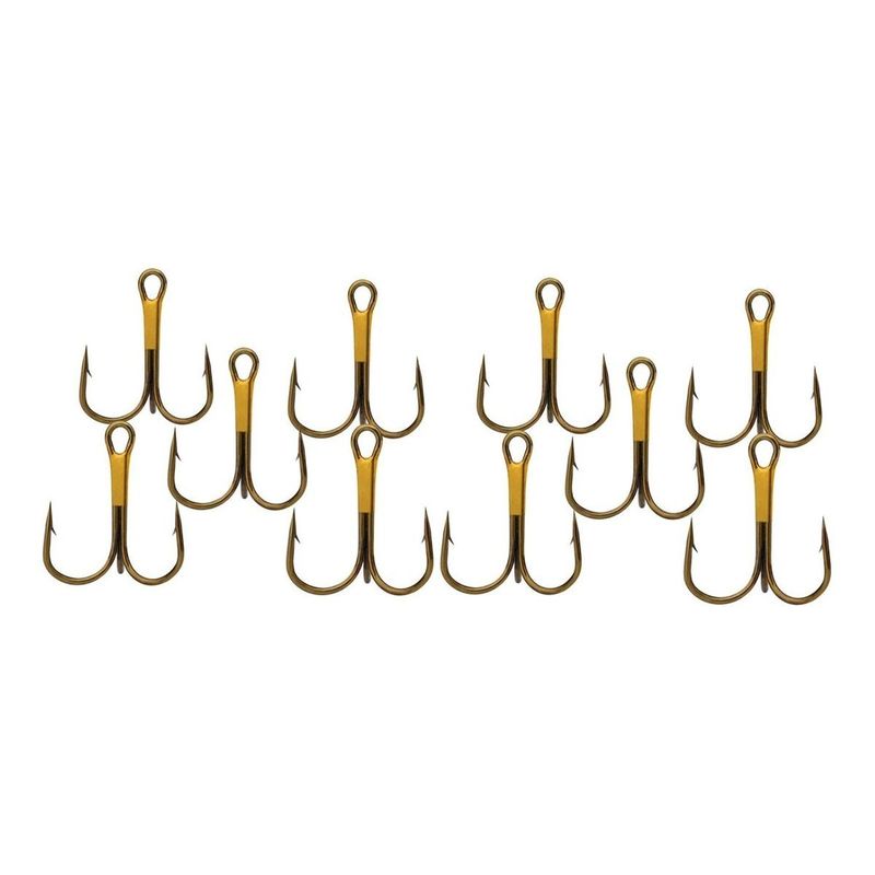 GENERICO - Kit de Anzuelos de Pesca Triples 7 - 10 Unidades
