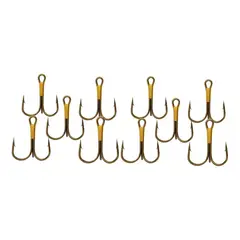 GENERICO - Kit de Anzuelos de Pesca Triples 7 - 10 Unidades