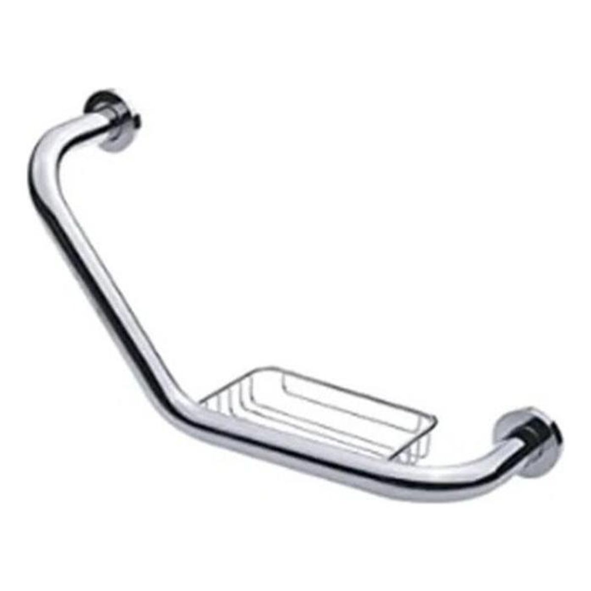 GENERICO - Agarradera Curva de Acero Inoxidable 135° para Baño