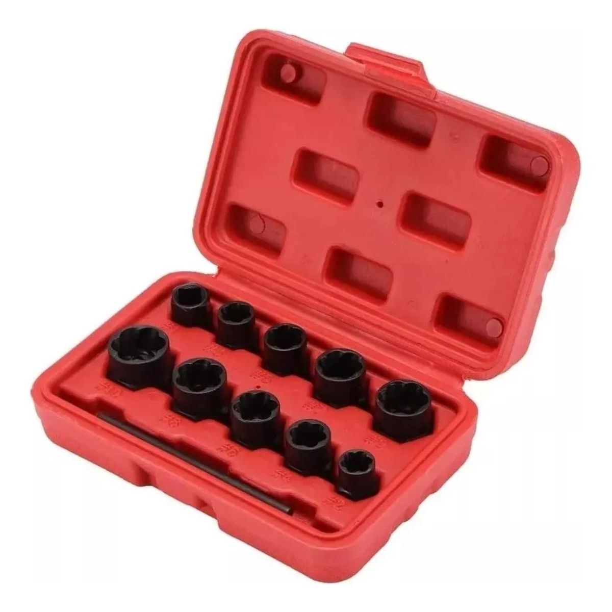 GENERICO - Juego de dados extractores de pernos 38 pulgadas - 11 piezas
