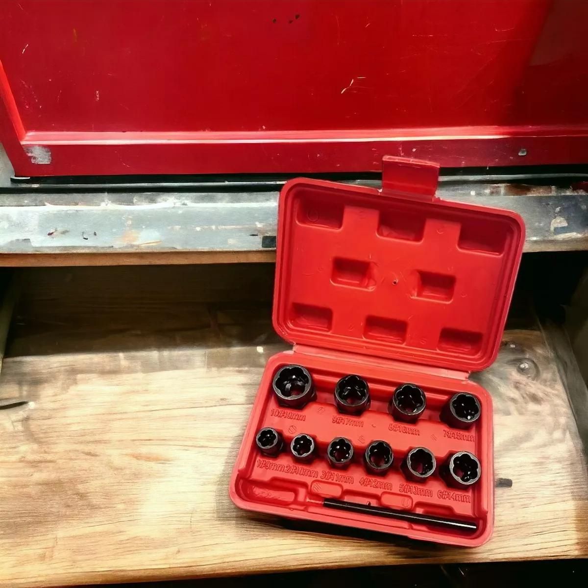 GENERICO - Juego de dados extractores de pernos 38 pulgadas - 11 piezas