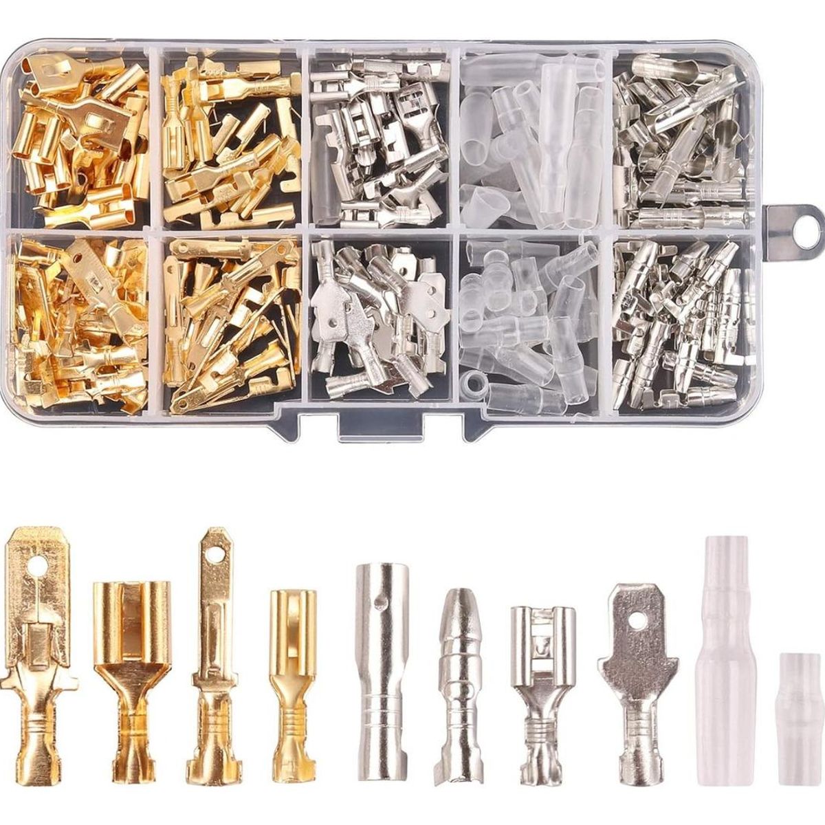 GENERICO - Kit de 150 Conectores y Terminales para Cables Eléctricos