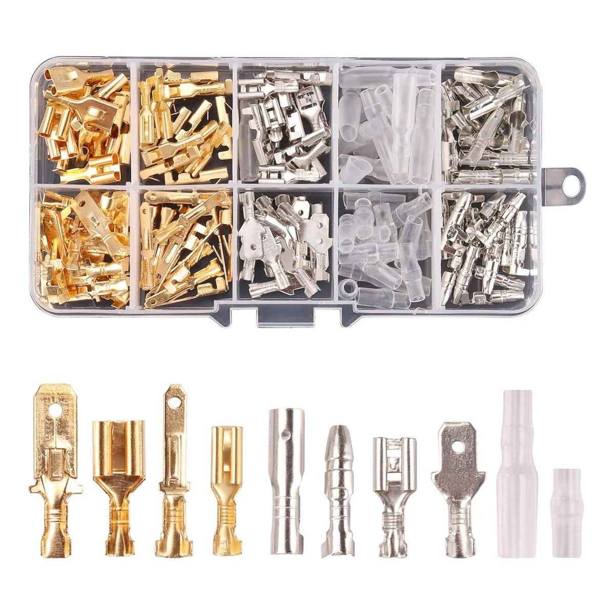 GENERICO - Kit de 150 Conectores y Terminales para Cables Eléctricos