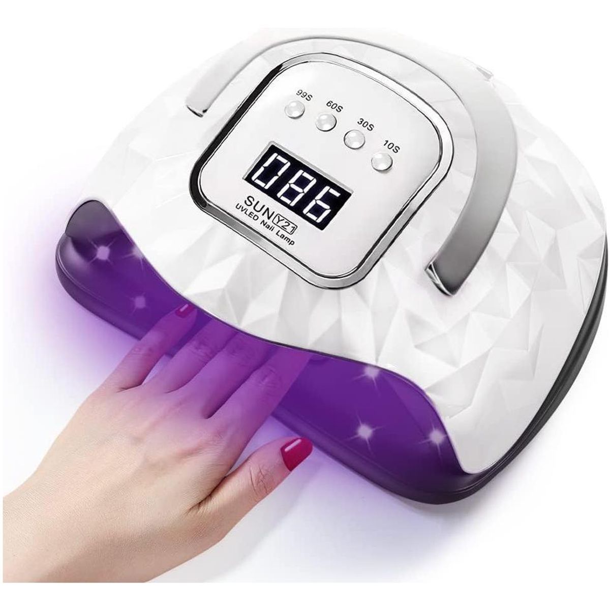 GENERICO - Lámpara UV LED para Uñas 248W con Pantalla LCD y Sensor