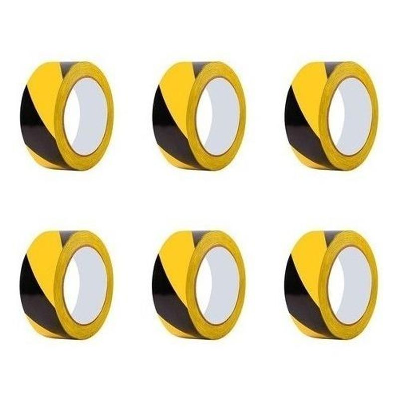 GENERICO - Cinta Delimitadora Adhesiva Geométrica 50mm x 30m Pack 6.