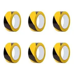 GENERICO - Cinta Delimitadora Adhesiva Geométrica 50mm x 30m Pack 6.