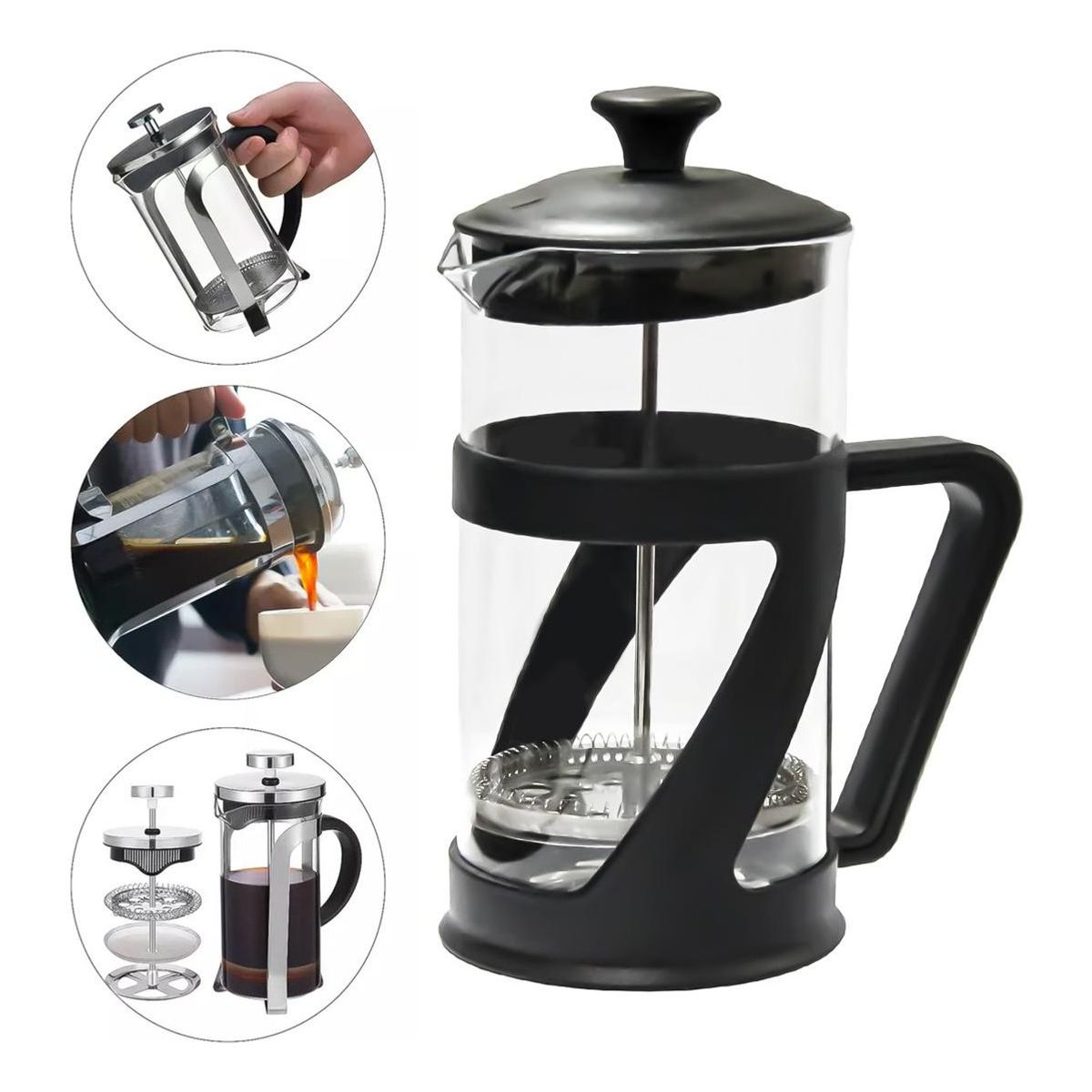 Cafetera Prensa Francesa de Vidrio 350ml para Café y Té, marca GENERICO - Foto Principal