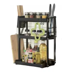 GENERICO - Organizador de Especias de 3 Niveles en Acero Inoxidable