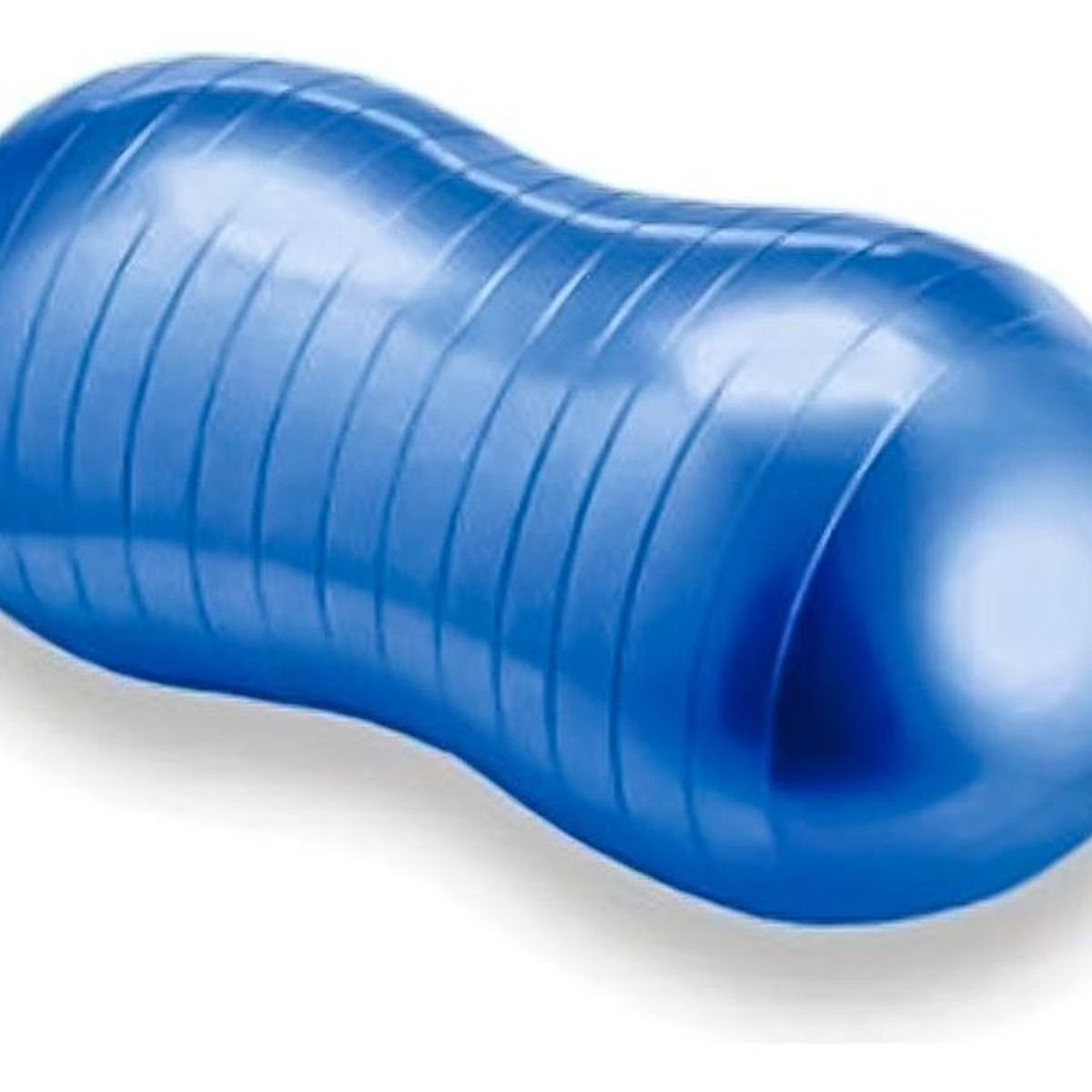 GENERICO - Pelota Ovalada para Pilates y Yoga con Inflador 45x90 cm