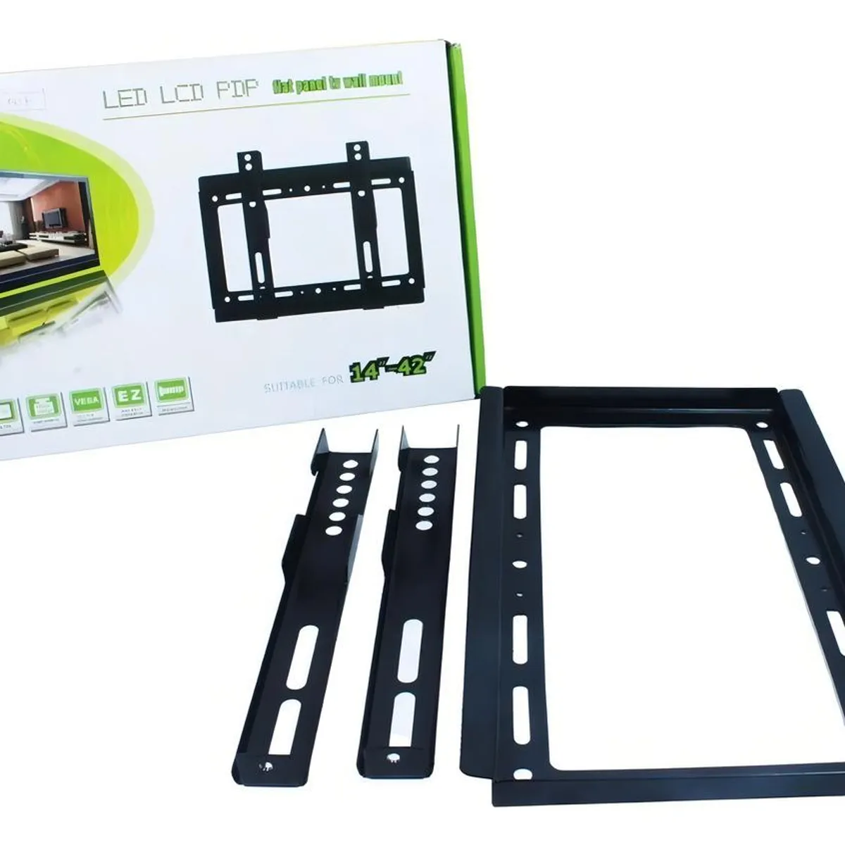 GENERICO - Soporte de TV LCD LED 14 a 42 Pulgadas VESA 25kg Negro.