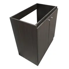 STRETTO - Mueble Cocina Lys a Piso 80x50x90, Color Ébano, Desarmado