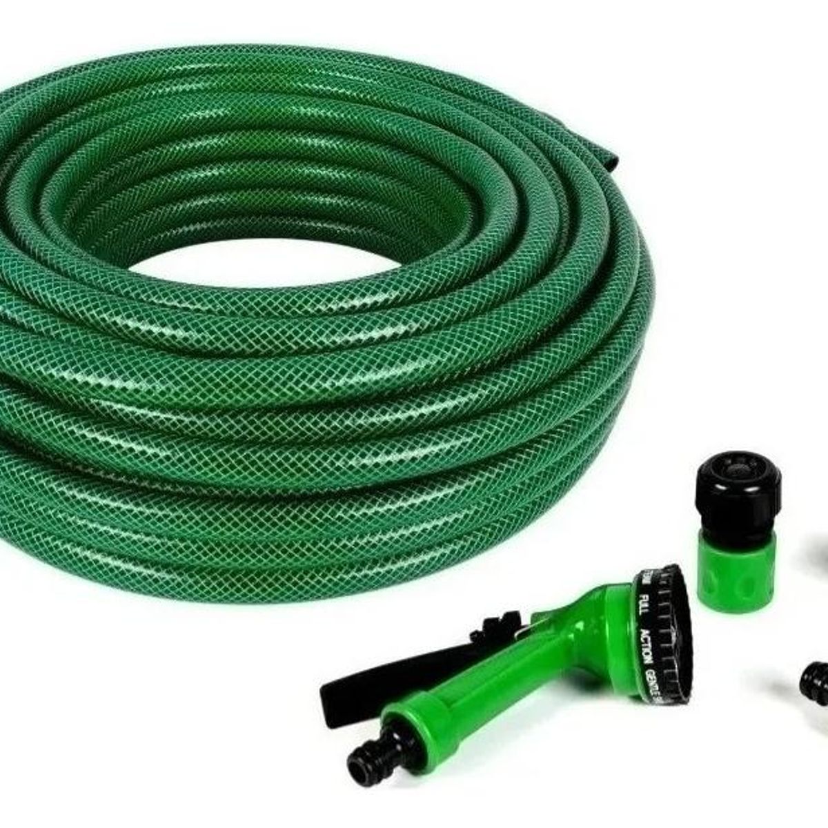 GENERICO - Manguera PVC Reforzada 12" - Rollo de 20 Metros con Accesorios