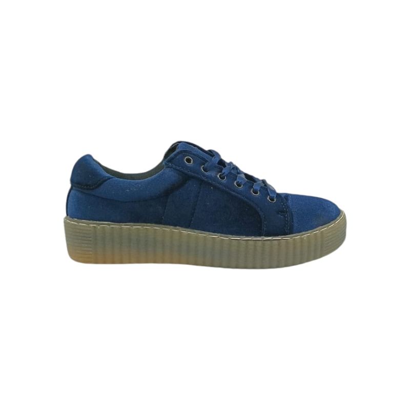 HERIEL - Zapatilla Azul Plataforma Mujer