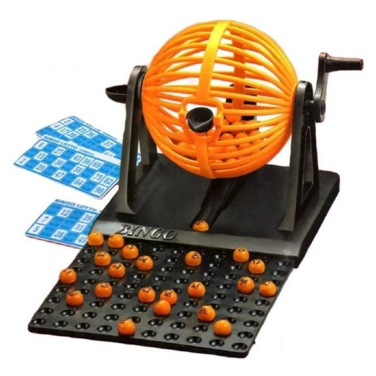 GENERICO - Set de Bingo Completo con Tómbola y Fichas Premium