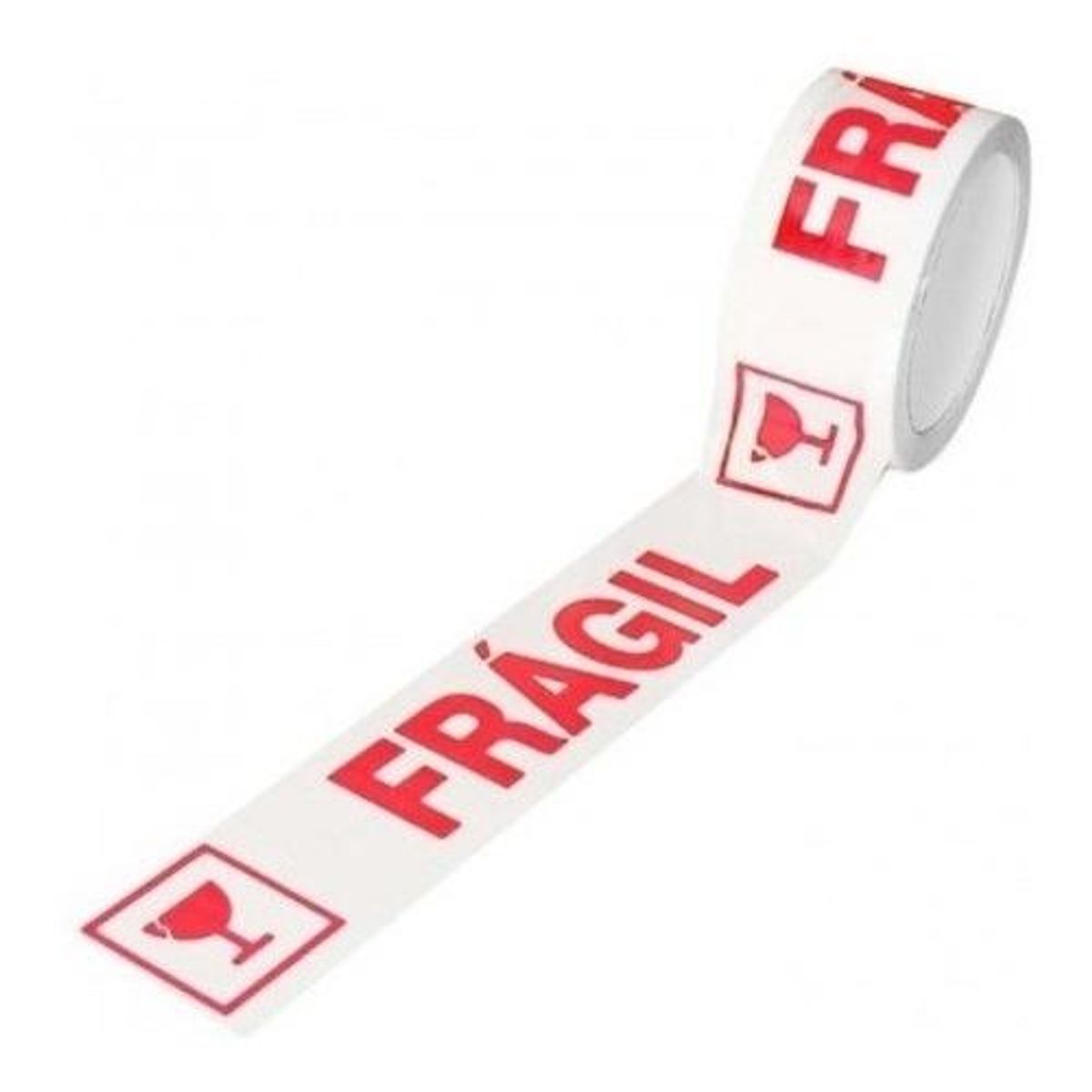 GENERICO - Cinta Embalaje Frágil 50m Pack de 12 - 48mm Ancho