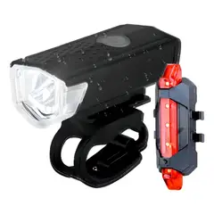 GENERICO - Pack de 2 Luces LED Recargables para Bicicleta