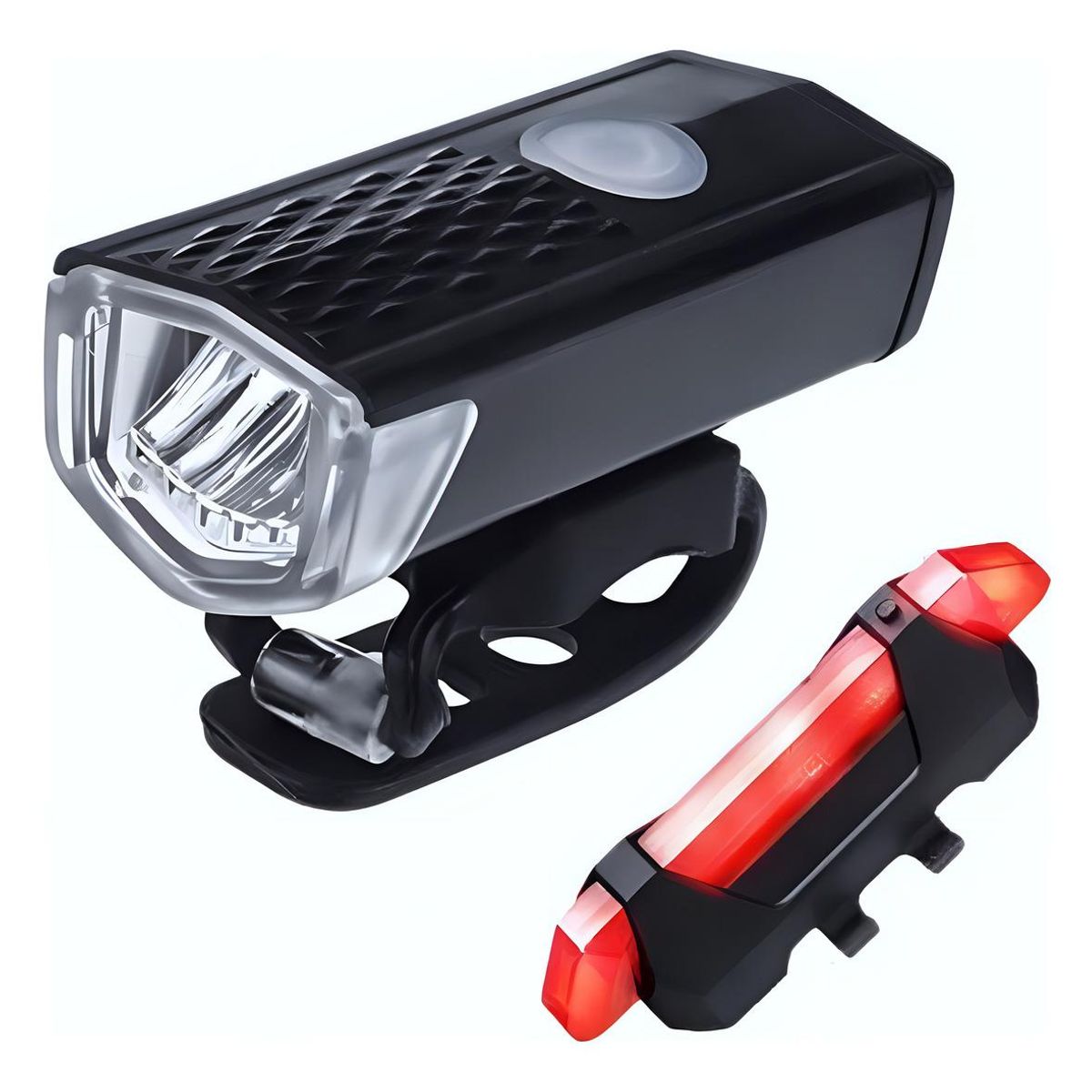 GENERICO - Pack de 2 Luces LED Recargables para Bicicleta