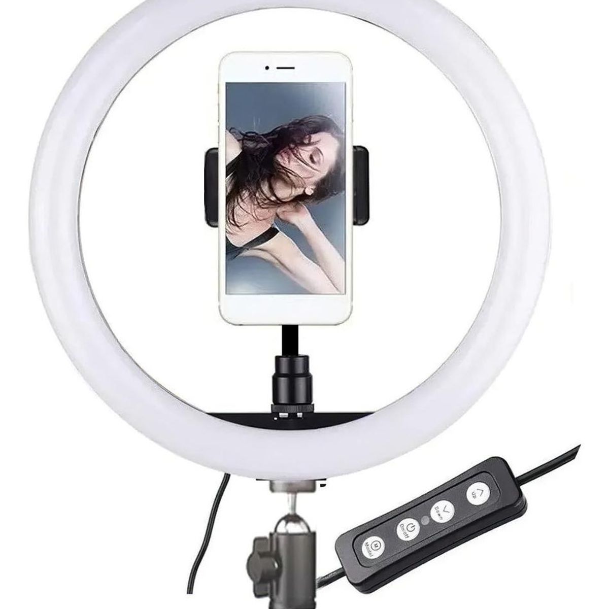 GENERICO - Aro de Luz LED Grande de 31 cm con Trípode Blancos