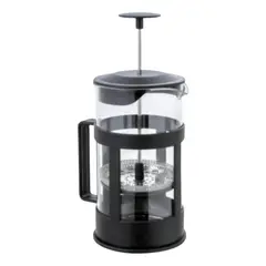 GENERICO - Prensa Francesa Cafetera Manual 600 ml de Vidrio Negro