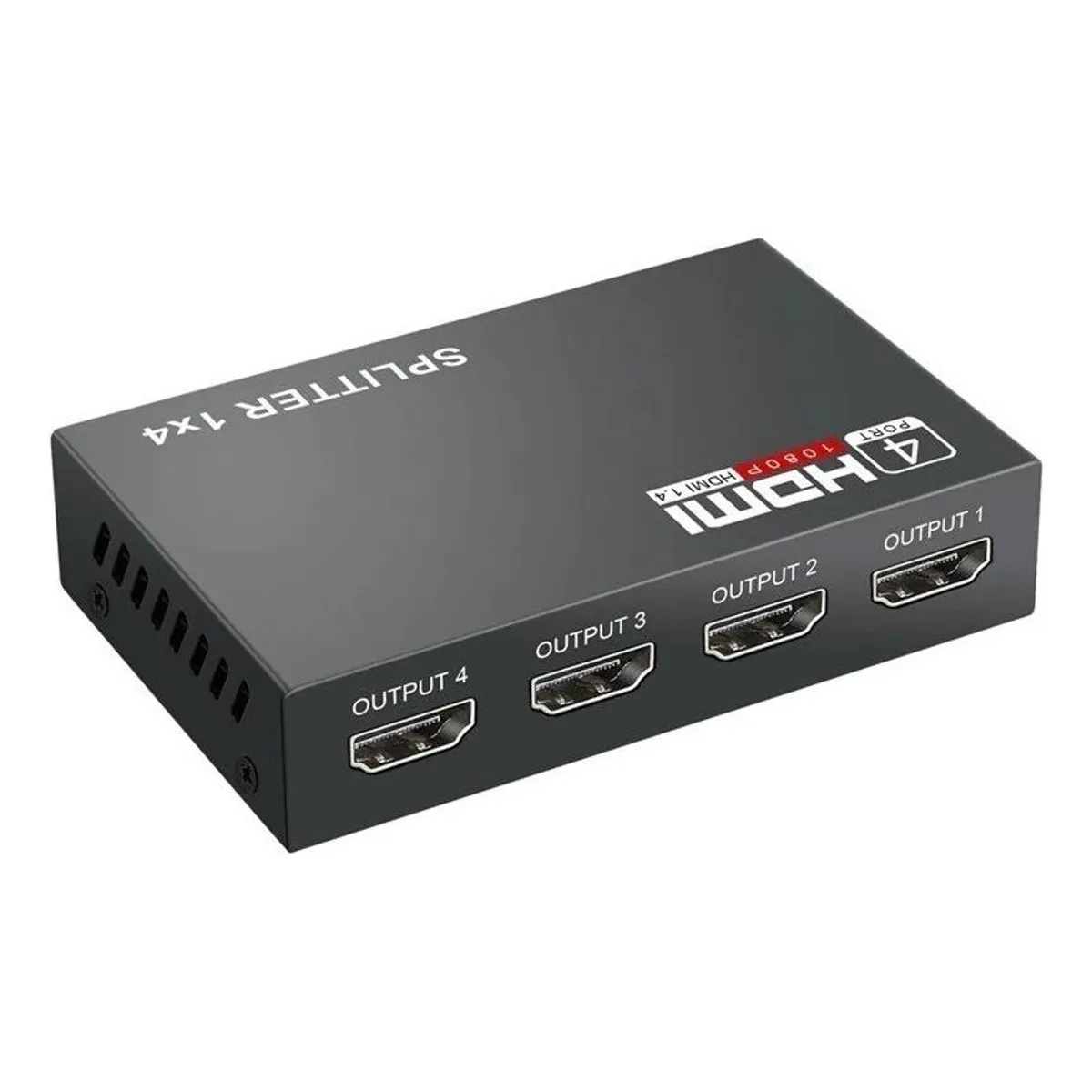 GENERICO - Splitter HDMI 1x4 Activo 1080p para 4 Salidas