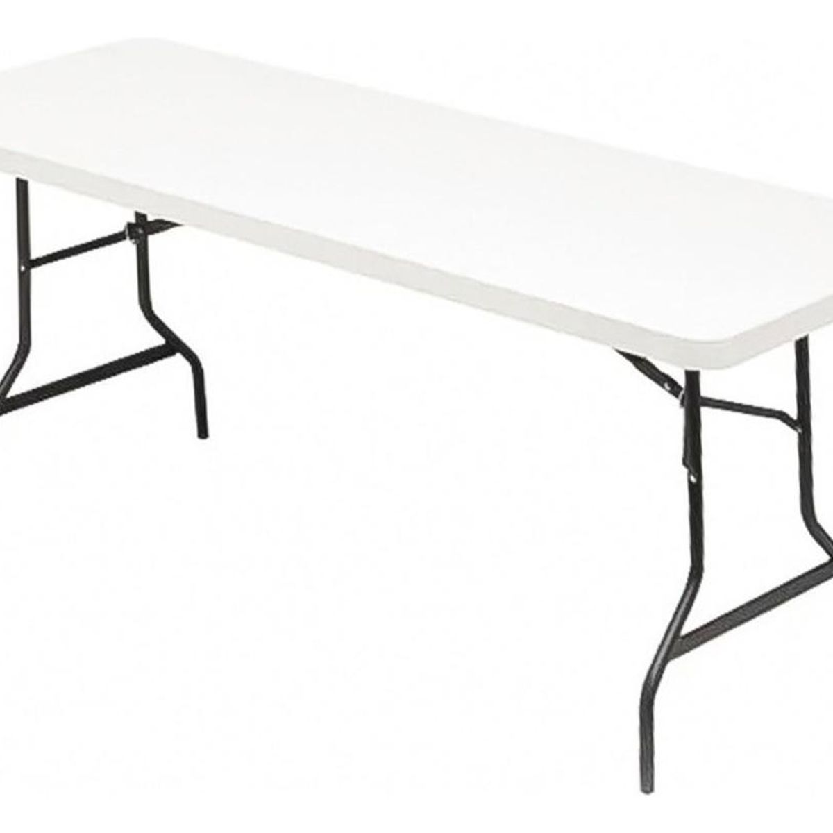 GENERICO - Mesa Plegable Multiuso Blanca para Camping Eventos y Hogar