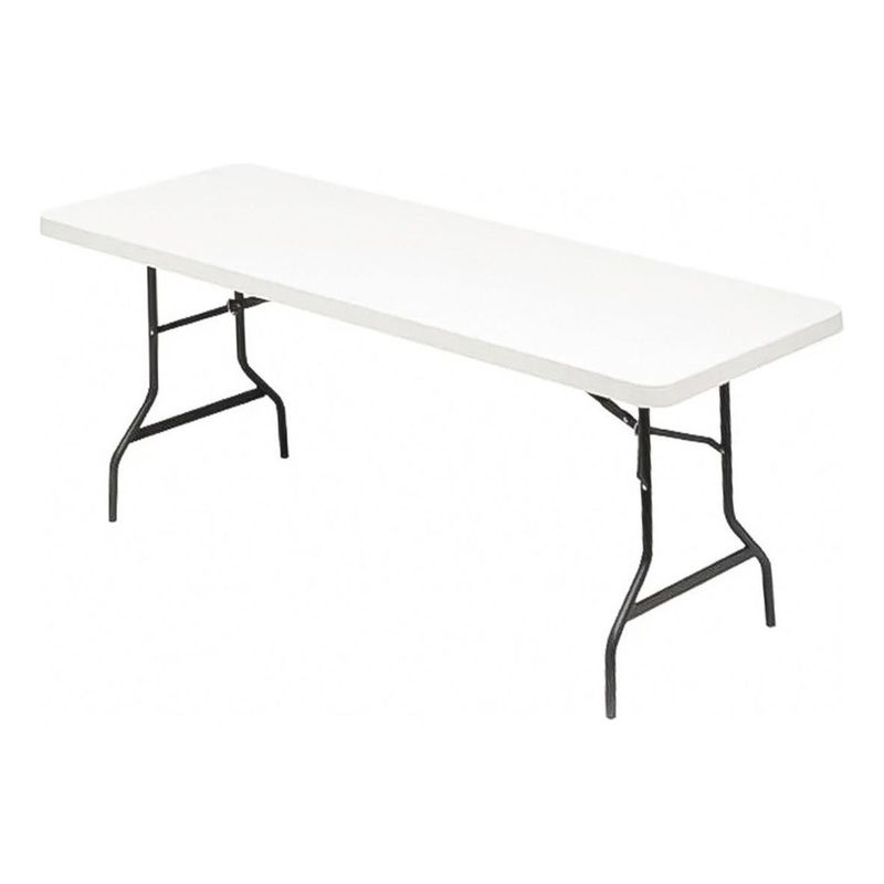 GENERICO - Mesa Plegable Multiuso Blanca para Camping Eventos y Hogar