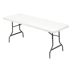 GENERICO - Mesa Plegable Multiuso Blanca para Camping Eventos y Hogar