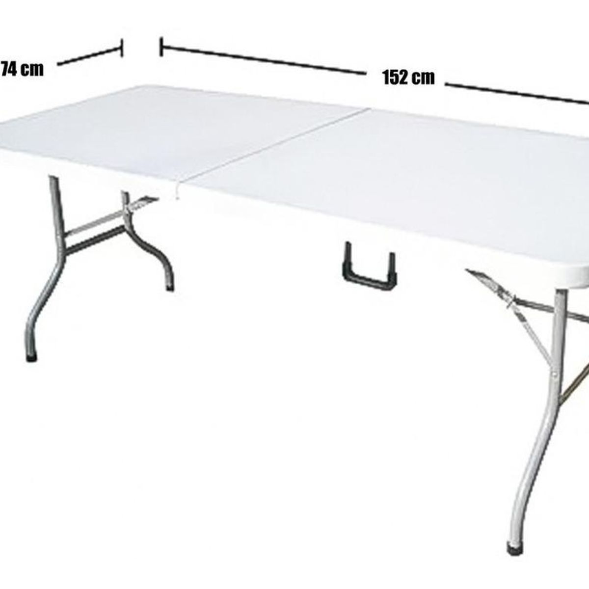 GENERICO - Mesa Plegable Multiuso Blanca para Camping Eventos y Hogar