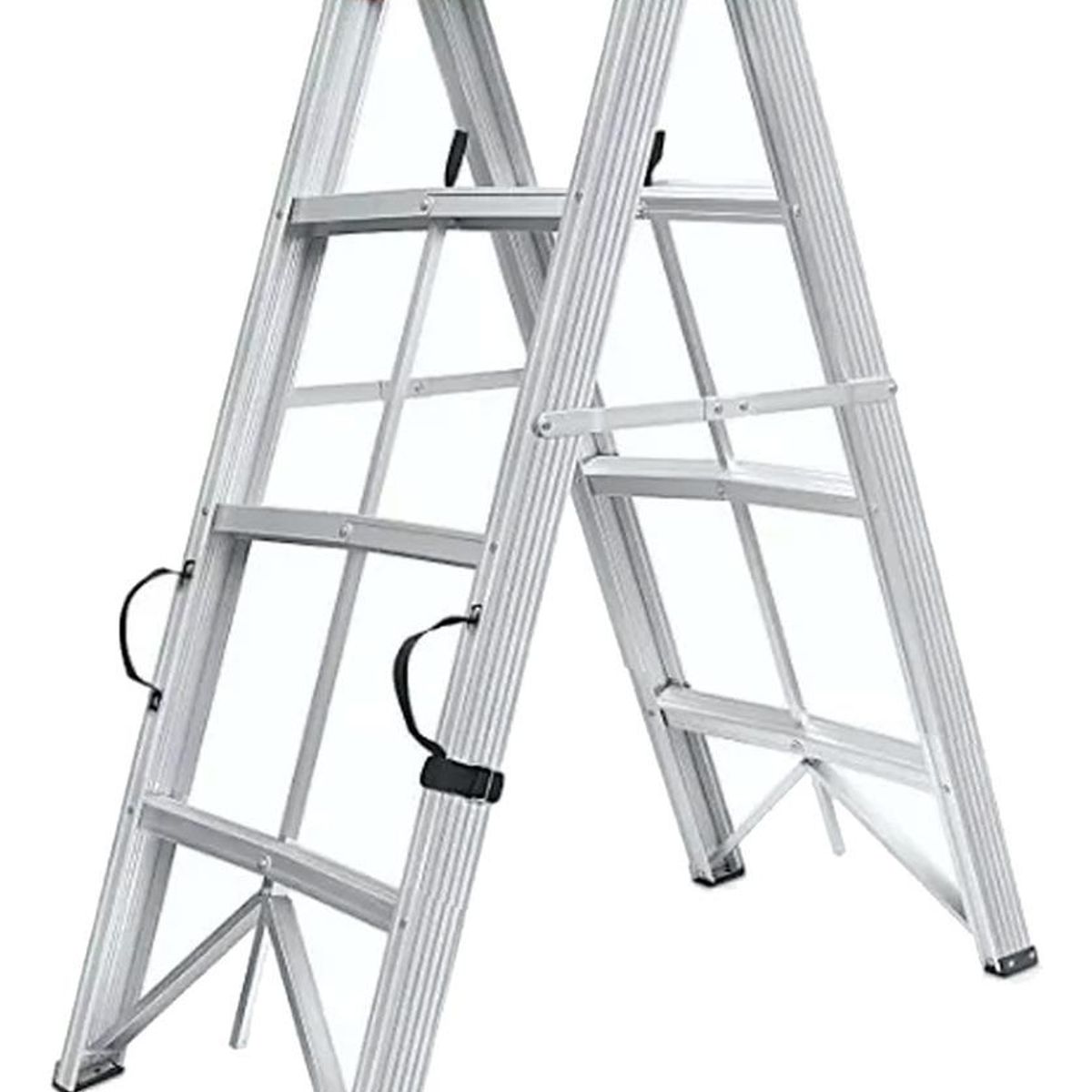 GENERICO - Escalera Tijera de Aluminio 3 Peldaños 12m Multiuso