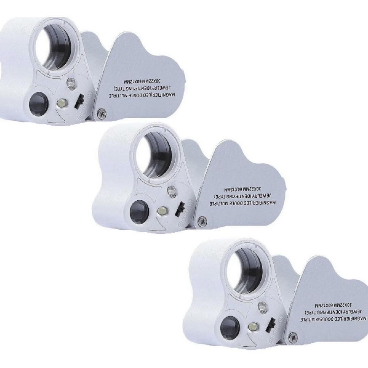 GENERICO - Lupa LED Plegable 30x y 60x para Joyeros