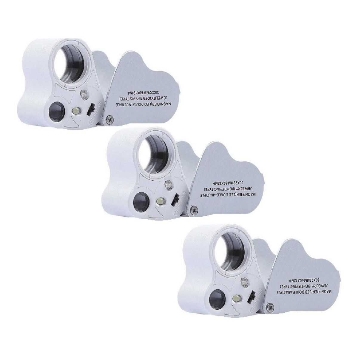 GENERICO - Lupa LED Plegable 30x y 60x para Joyeros